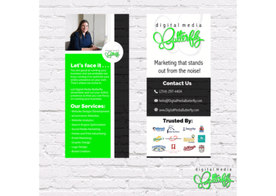 Digital Media Butterfly Rack Cards