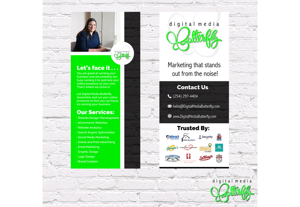 Digital Media Butterfly Rack Cards